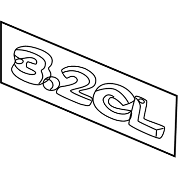 Acura 75731-S3M-A00 Emblem, Rr. (3.2 Cl)