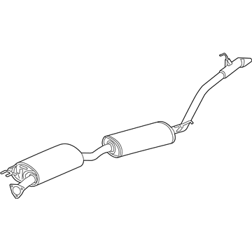Acura 18307-TZ5-A02 Silencer Complete ,Exhaust