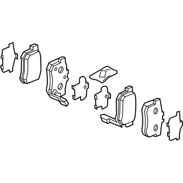 Acura 43022-SV5-305 Rear Disc Brake pad Set 43022-SV5-305 Acura Rear Disc Brake pad Set Illustration 1 of 1