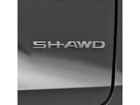 Acura 08F20-TZ3-200A Emblem-Sh-Awd, Dark Chrome