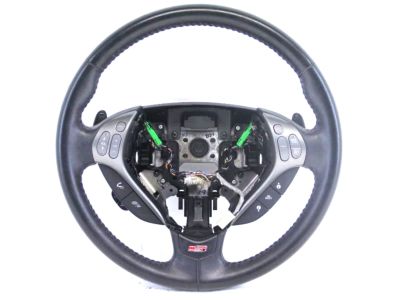Acura 78501-SEP-A81ZA Leather Steering Wheel (Graphite Black)