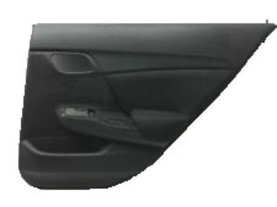 Acura 81521-ST7-A13ZA Left Front Seat-Back Trim Cover (Graphite Black)