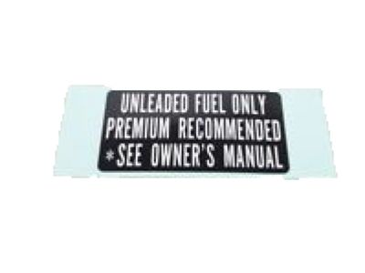 Acura 17669-TG7-A01 Info Fuel Label