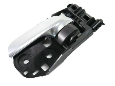 Evan-Fischer Interior Door Handle – For 2007-2013 Acura MDX Front Left, Black Bezel With Chrome Lever