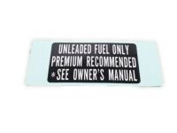 Acura 17669-RL5-A00 Fuel Filler Caution Label