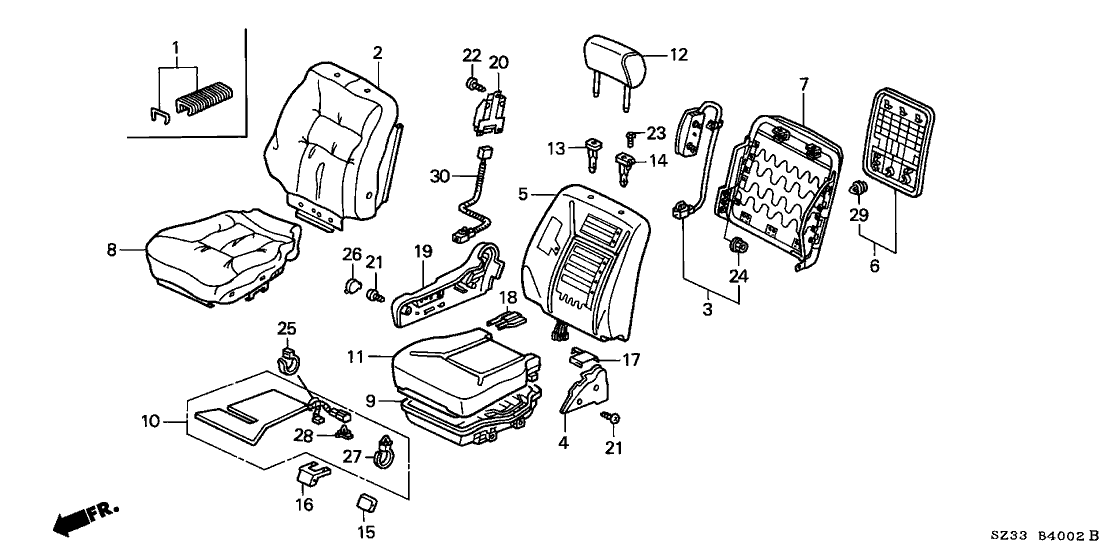 Acura 81312-SZ3-A00 Cord, Power Seat Opds