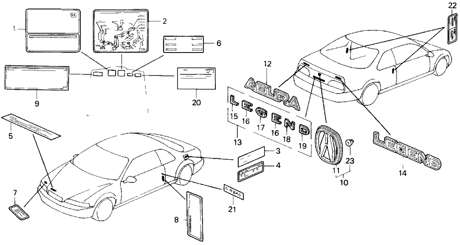 Acura 17275-PY3-L00 Label, Emission