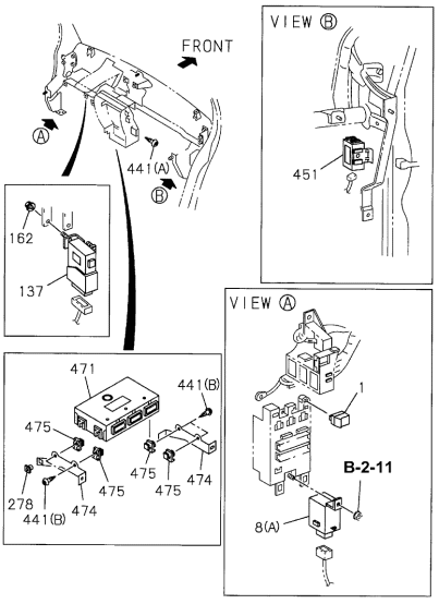 Acura 8-94376-088-0 Relay, Wiper