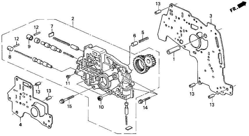 Acura 27157-P1V-000 Plate, Oil Pump Separating