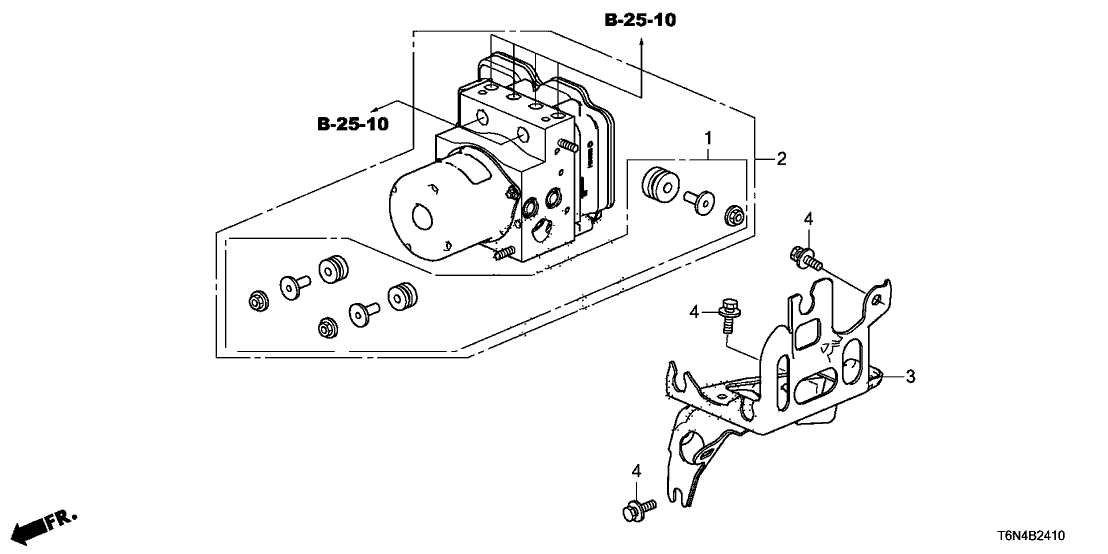 Acura 57115-T6N-A00 Bracket, Modulator