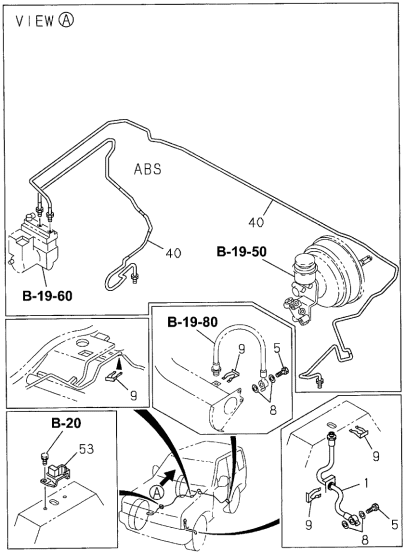 Acura 8-94374-823-5 Pipe, Right Front Brake