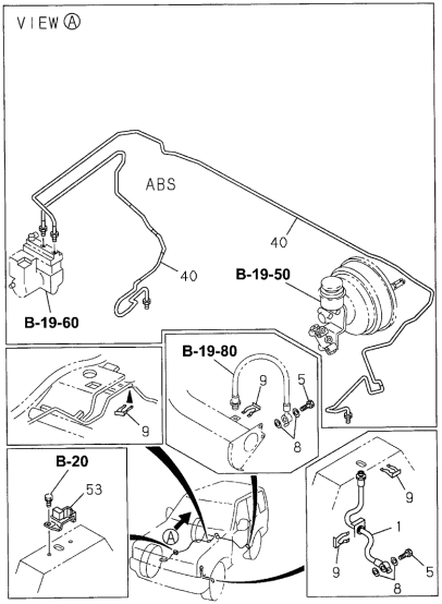 Acura 8-94374-822-5 Pipe, Left Front Brake