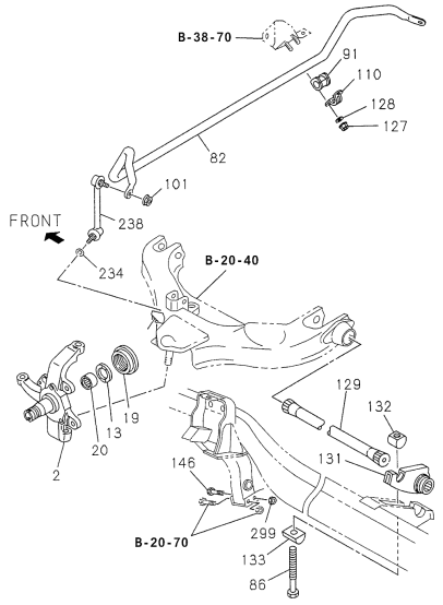 Acura 8-94374-433-1 Bar, Front Suspension