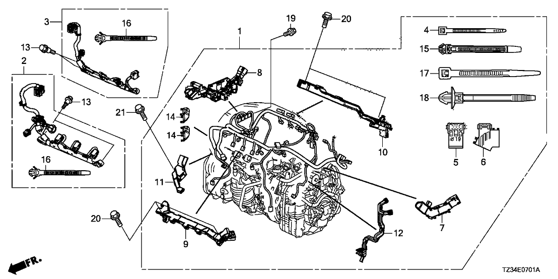 Acura 91501-5J2-A01 Cover, Ecu Coupler