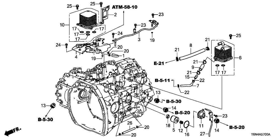 Acura 21331-58H-A00 Tube, Breather