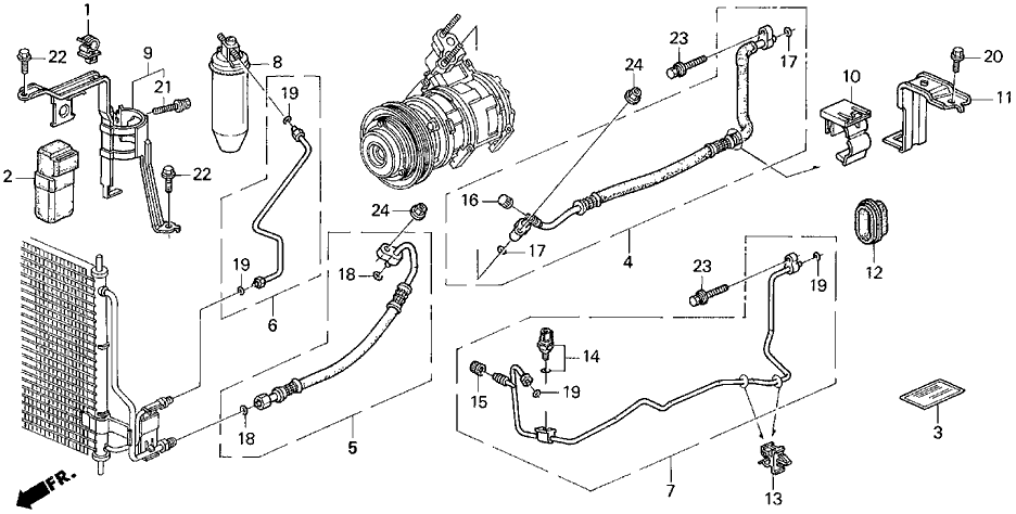 Acura 80363-SW5-A01 Stay, Suction Hose