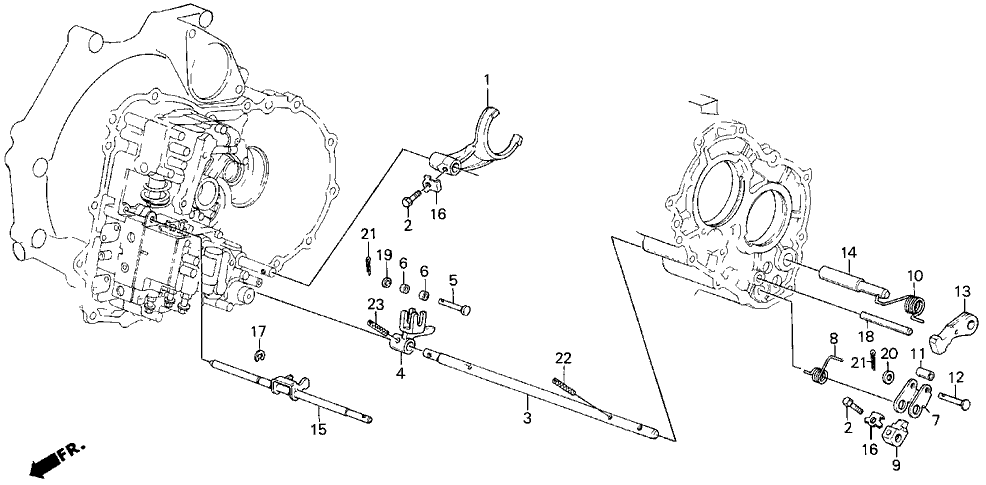 Acura 24111-PG4-010 Fork, Reverse Shift