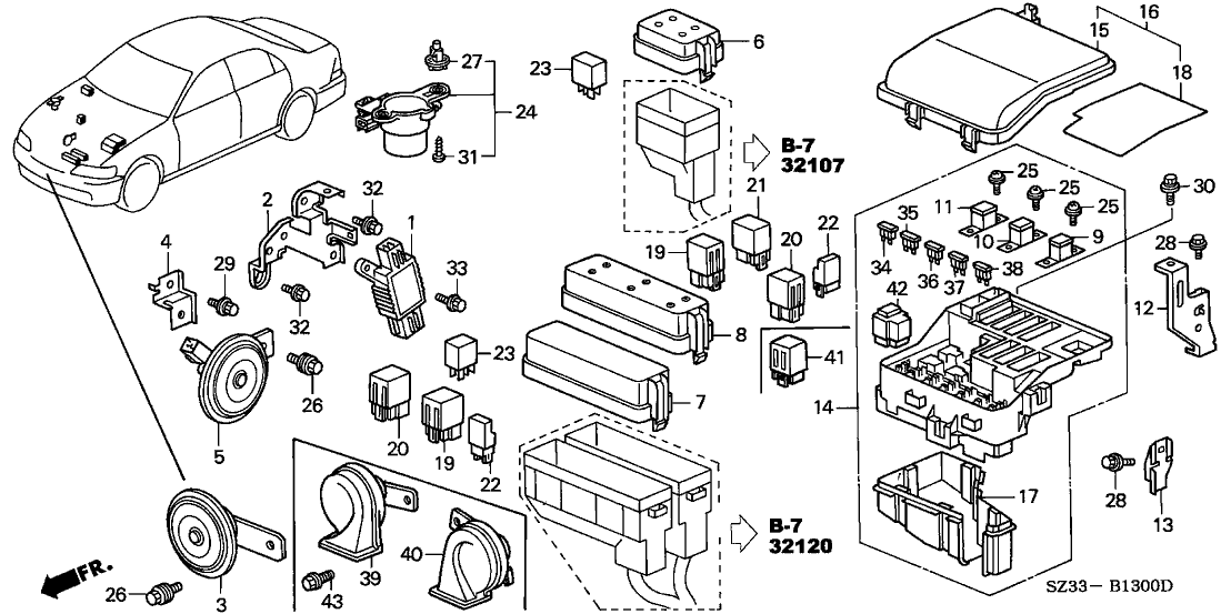 Acura 37955-P5A-A00 Stay, Misfire Detection Unit