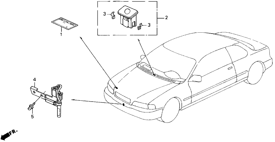 Acura 80515-SP0-A41 Clamp, Sun Beam Sensor