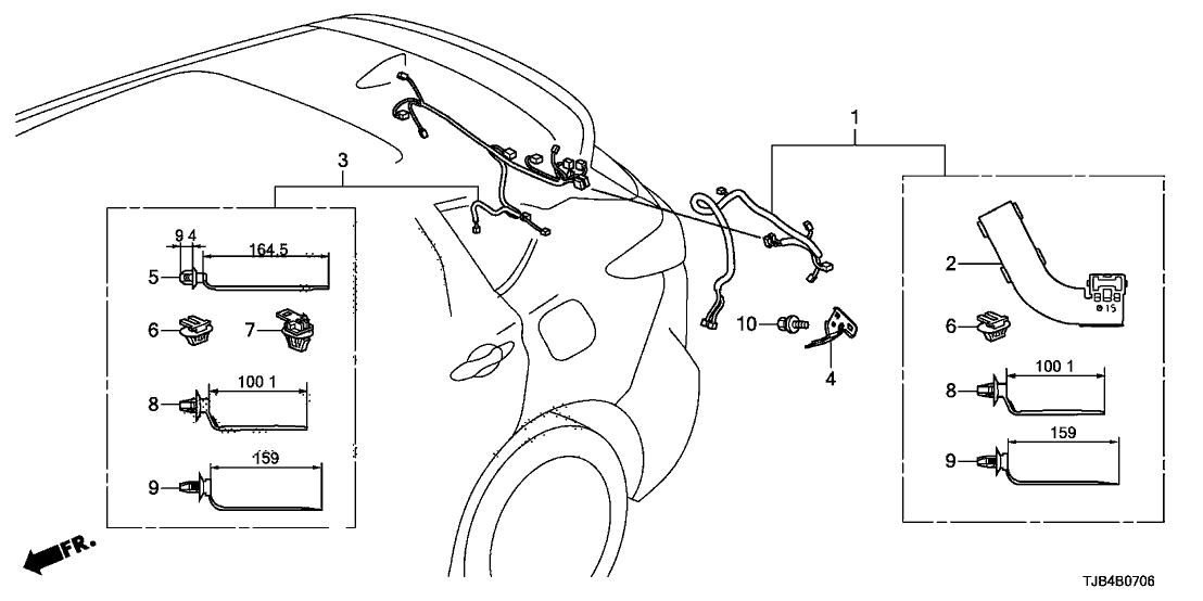 Acura 32109-TJB-A52 Harness, Tailgate