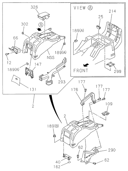 Acura 8-97113-889-1 Bracket, Passenger Side Grip