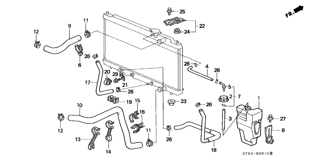 Acura 24365-P72-901 Clamp, Throttle Wire