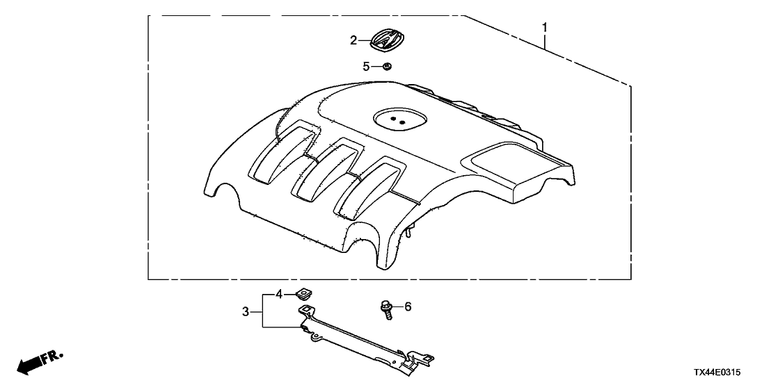 Acura 17213-R8A-A00 Engine Cover Mounting Rubber