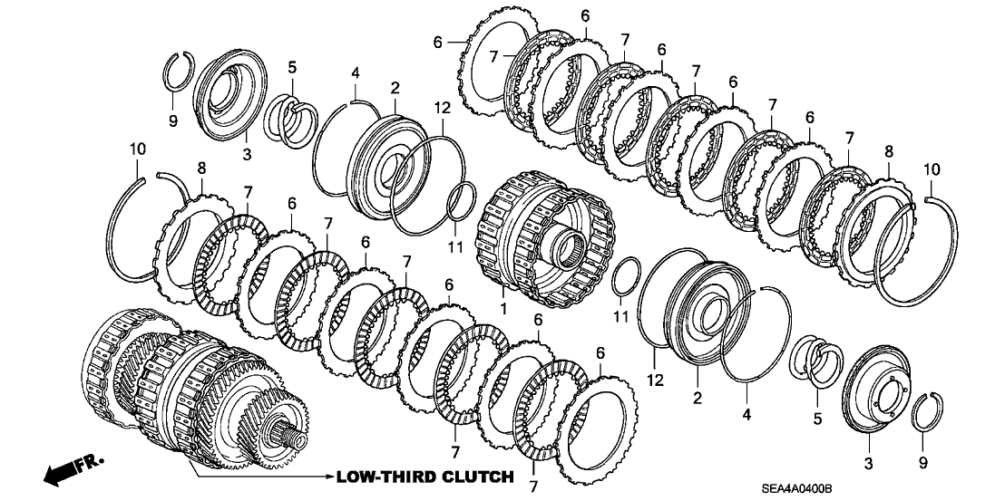 Acura 22521-RCT-024 Piston, Clutch