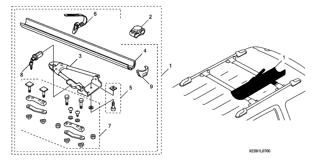 Acura 08L07-SX0-100R1 Hardware Kit, Front Plate