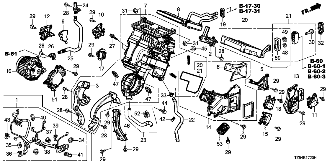 Acura 32157-TZ5-A70 Wire Harness, Air Conditioner