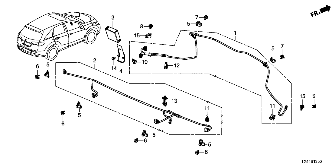 Acura 39670-TX4-A01 Sensor Unit, Parking