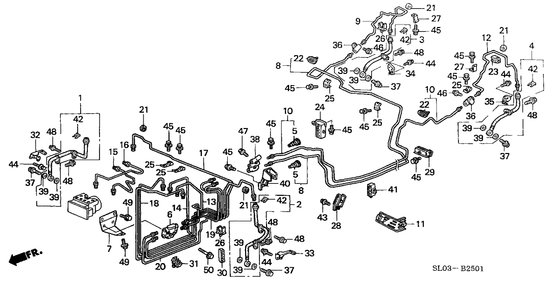 Acura 46977-SL0-J01 Clip, Clutch & Brake