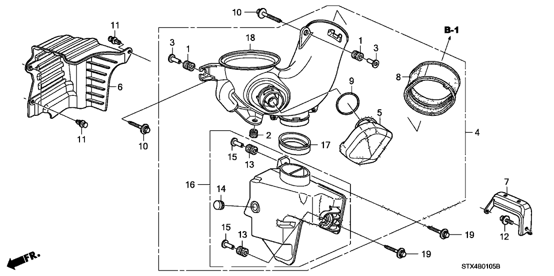 Acura 17246-RYE-A00 Air In. Cover