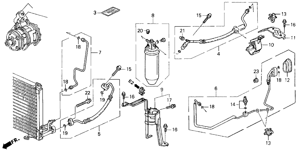 Acura 80352-SL5-A01 Bracket, Receiver Tank