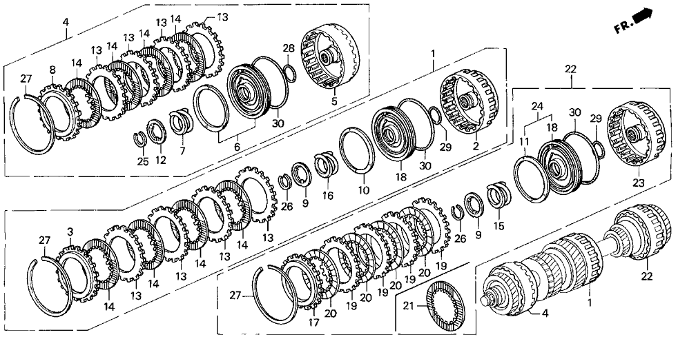 Acura 22650-PY4-E03 Third Clutch Assembly