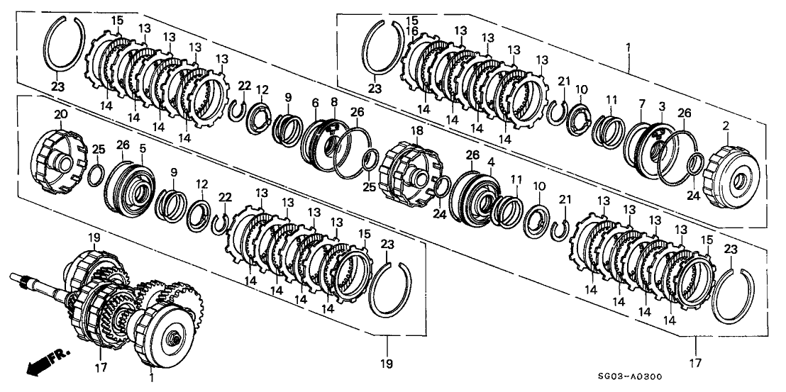 Acura 22542-PG4-000 Seat, Second Return Spring