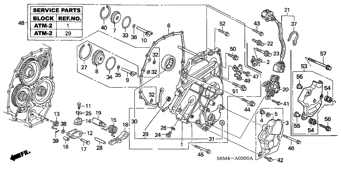 Acura 21720-PRP-020 Cover Assembly, Position Sensor