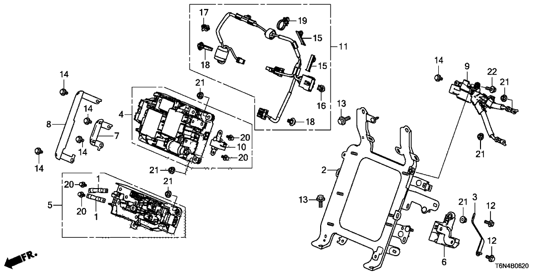 Acura 1C860-58G-A00 Bracket, Junction Board (Dc-Dc)