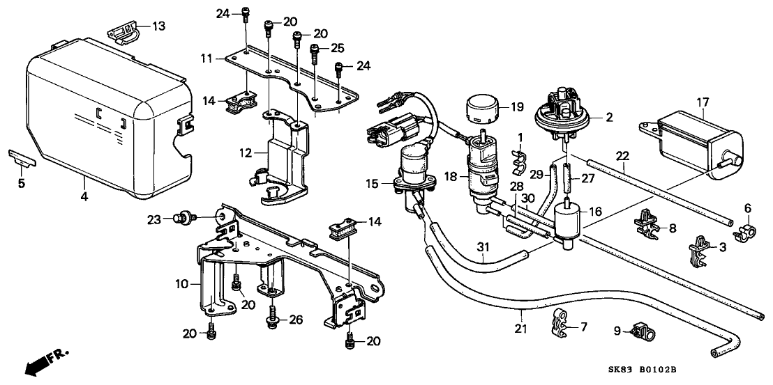 Acura 36033-PR4-A52 Stay