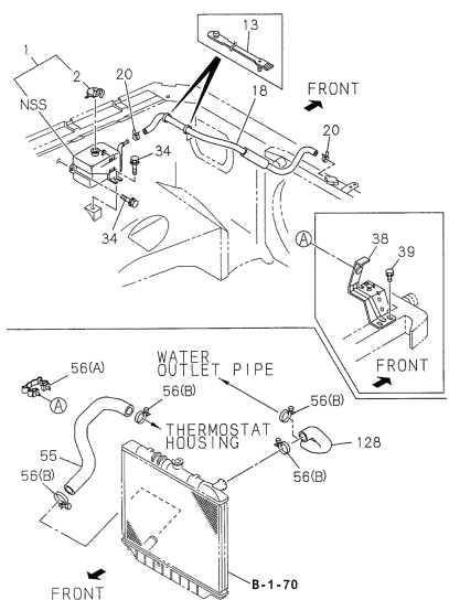 Acura 8-97213-216-0 Clip, Radiator Water Hose