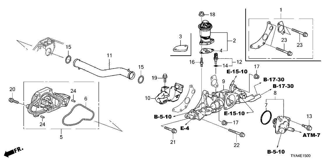 Acura 19450-61A-A00 Seal, Vbank (Lower)