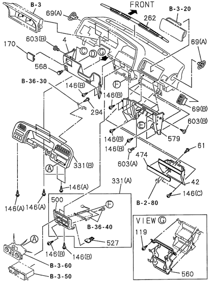 Acura 8-97098-308-6 Cover, Instrument Panel