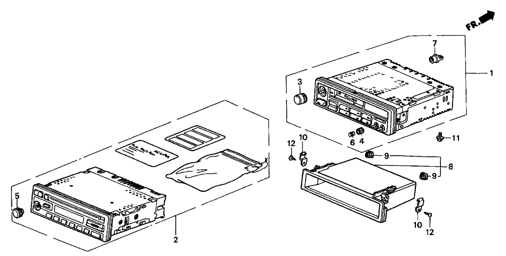 Acura 39100-ST7-A61 Tuner Assembly, Automatic Radio (Anti-Theft) (Matsushita)