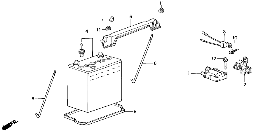 Acura 30501-PG7-660 Bracket, Ignition Coil