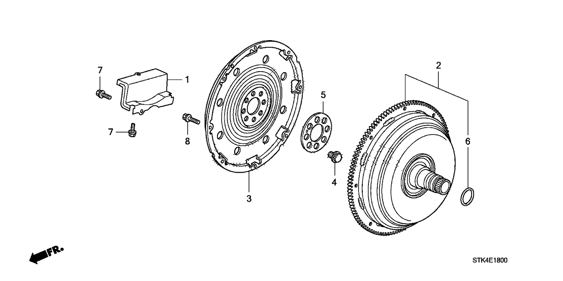 Acura 21350-RWC-000 Cover, Torque Converter Case