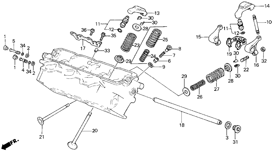 Acura 14752-PH7-003 Spring, Intake Valve (Outer) (White) (Nhk Spring)