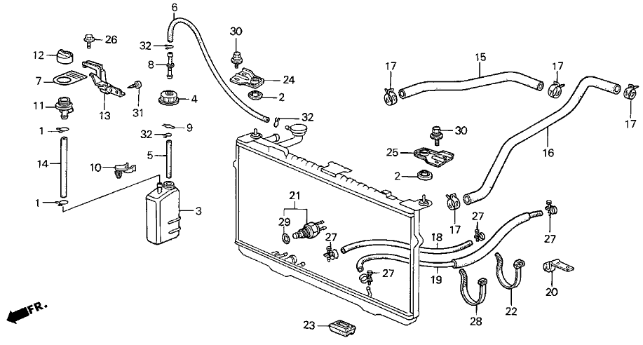 Acura 19110-PG6-020 Stay, Filler