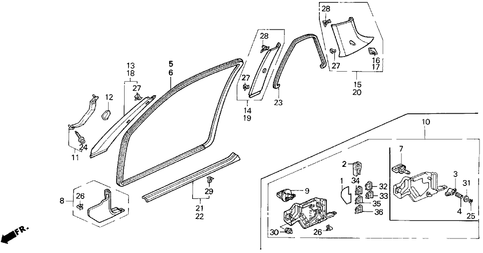 Acura 84201-SP1-A00ZC Garnish, Passenger Side (Upper) (Grace Beige)