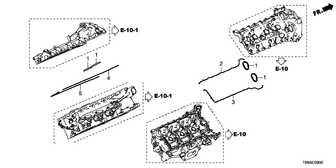 Acura 12345-58G-A01 Gasket, Driver Side Head Cover Exhaust