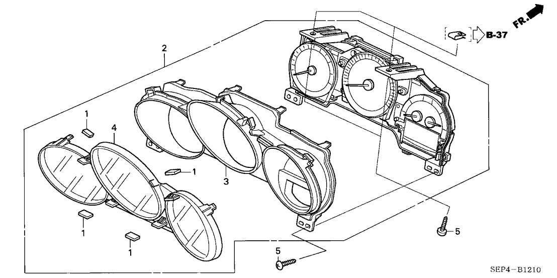 Acura 78100-SEP-A61 Combination Meter Assembly